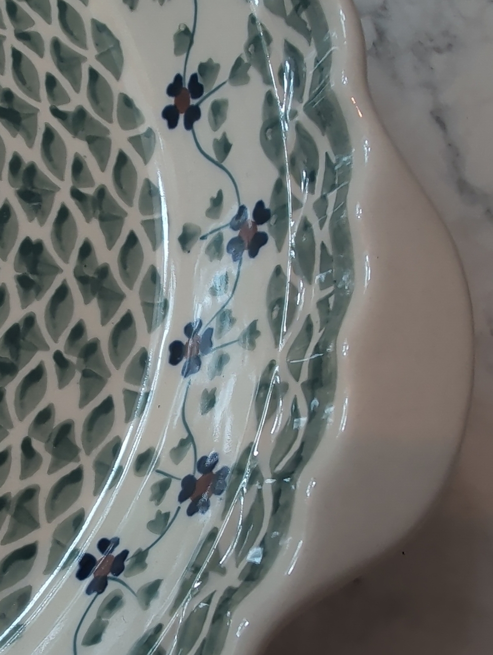 Polish Pottery Pie Dish - Picture 3 of 7